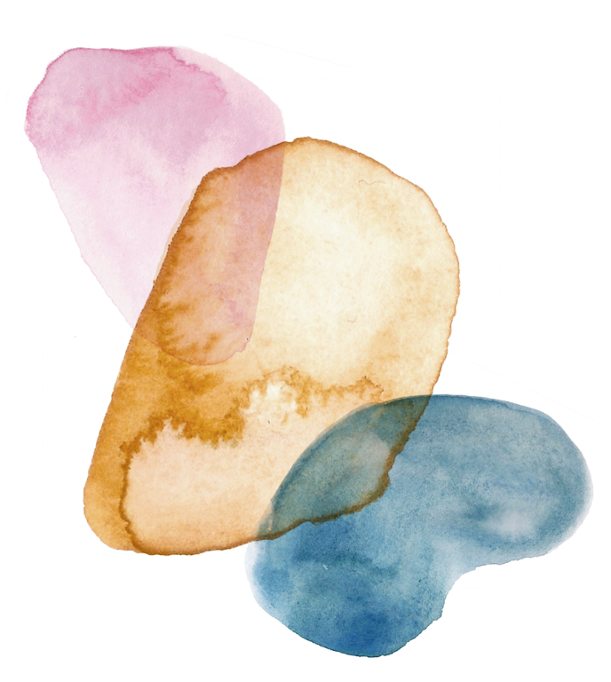 3 Aquarell Farbkleckse